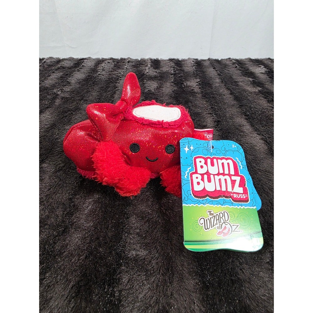 BumBumz Russ Wizard of Oz Ruby Slipper Plush Red Glitter Movie Bumz BBZ5-441 NWT